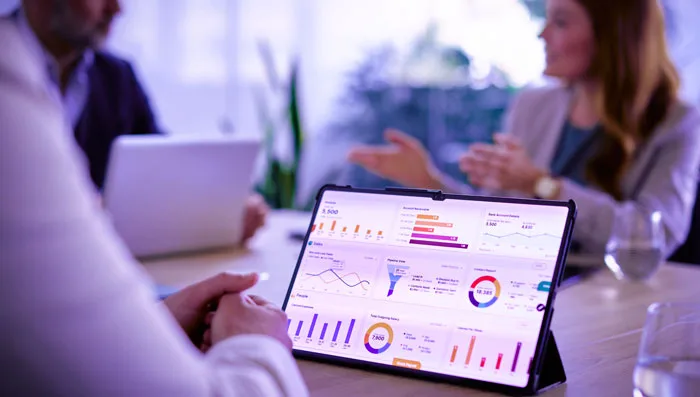 Team Reviewing Sales Data.