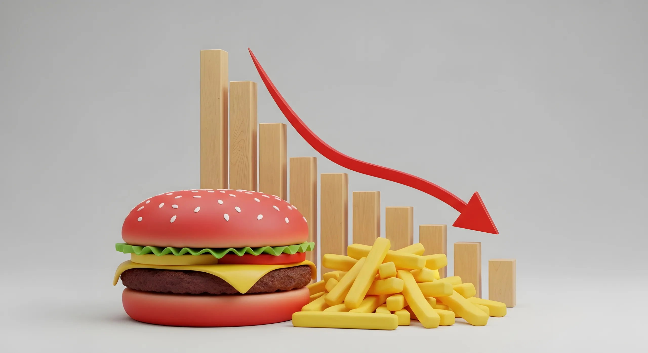 Restaurant sales are down, and cross-shopping analysis shows where the wallet it moving